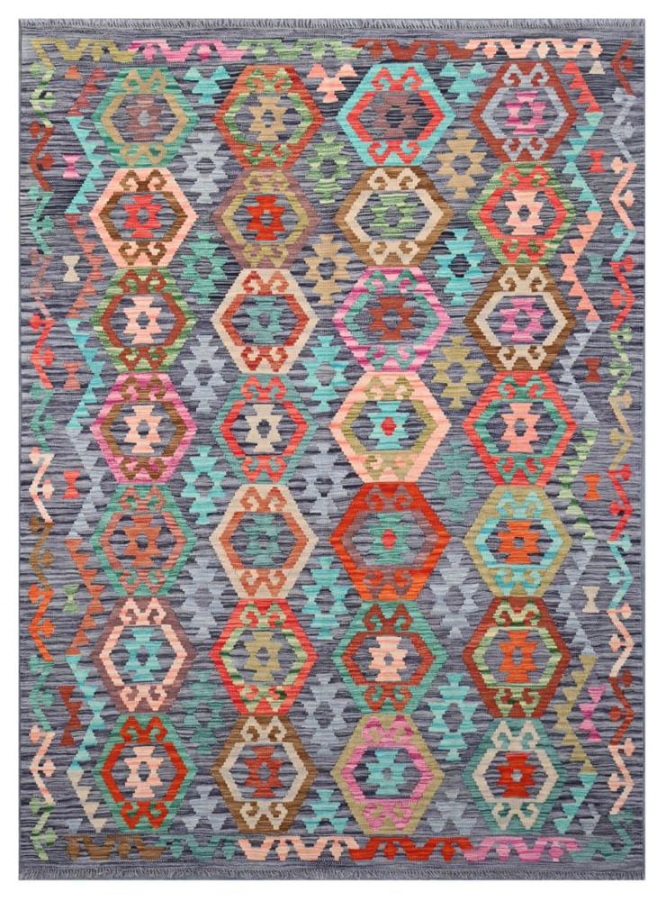 Afghan rug Kilim Afghan 7'11"x5'10" 7'11"x5'10", Persian Rug Woven by hand