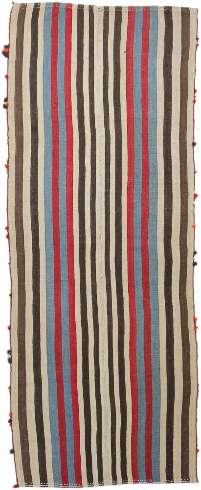 Tapete persa Kilim Fars Antigo 10'4"x3'10" 10'4"x3'10", Tapete persa Tecido à mão