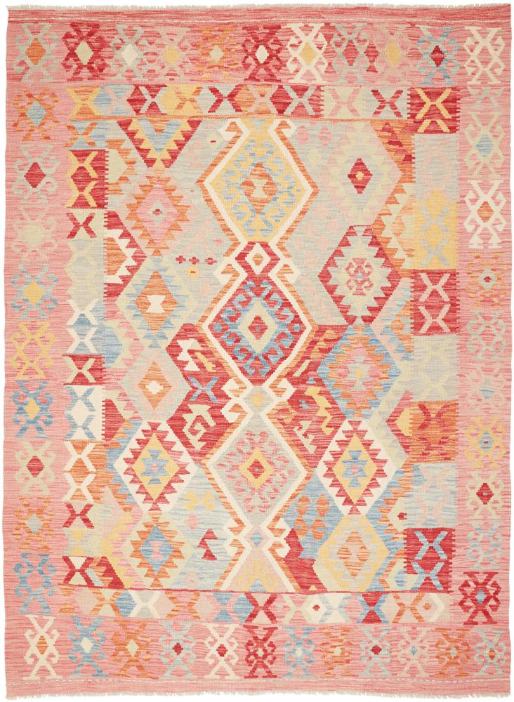 Tapis afghan Kilim Afghan 246x183 246x183, Tapis persan Tissé à la main