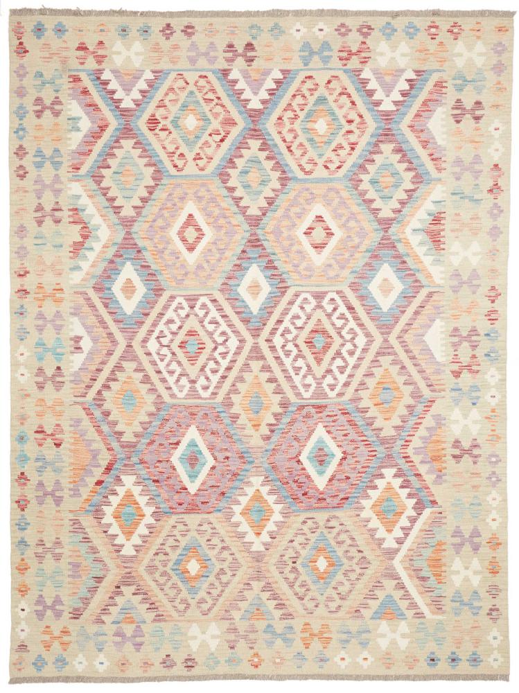 Afghansk tæppe Kelim Afghan 246x182 246x182, Persisk tæppe Håndvævet
