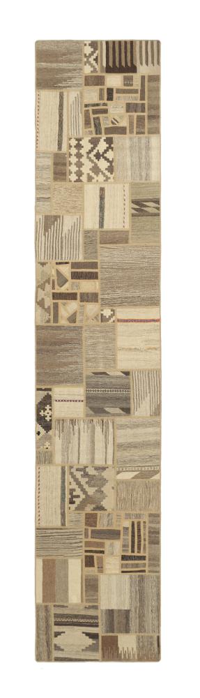 Perzisch tapijt Kilim Patchwork 399x81 399x81, Perzisch tapijt Handgeweven
