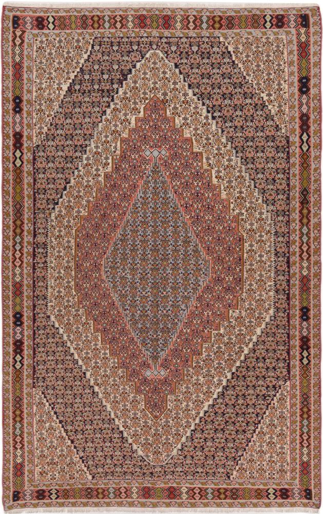 Tapete persa Kilim Senneh 321x201 321x201, Tapete persa Atado à mão