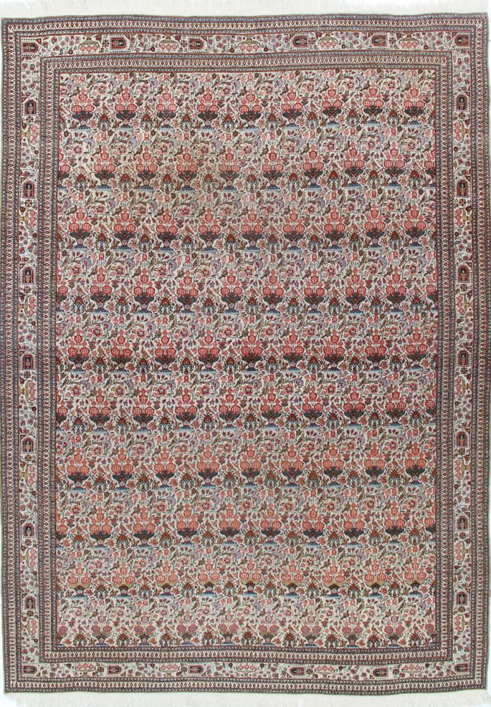 Persian Rug Kerman Antique 10'1"x7'3" 10'1"x7'3", Persian Rug Knotted by hand