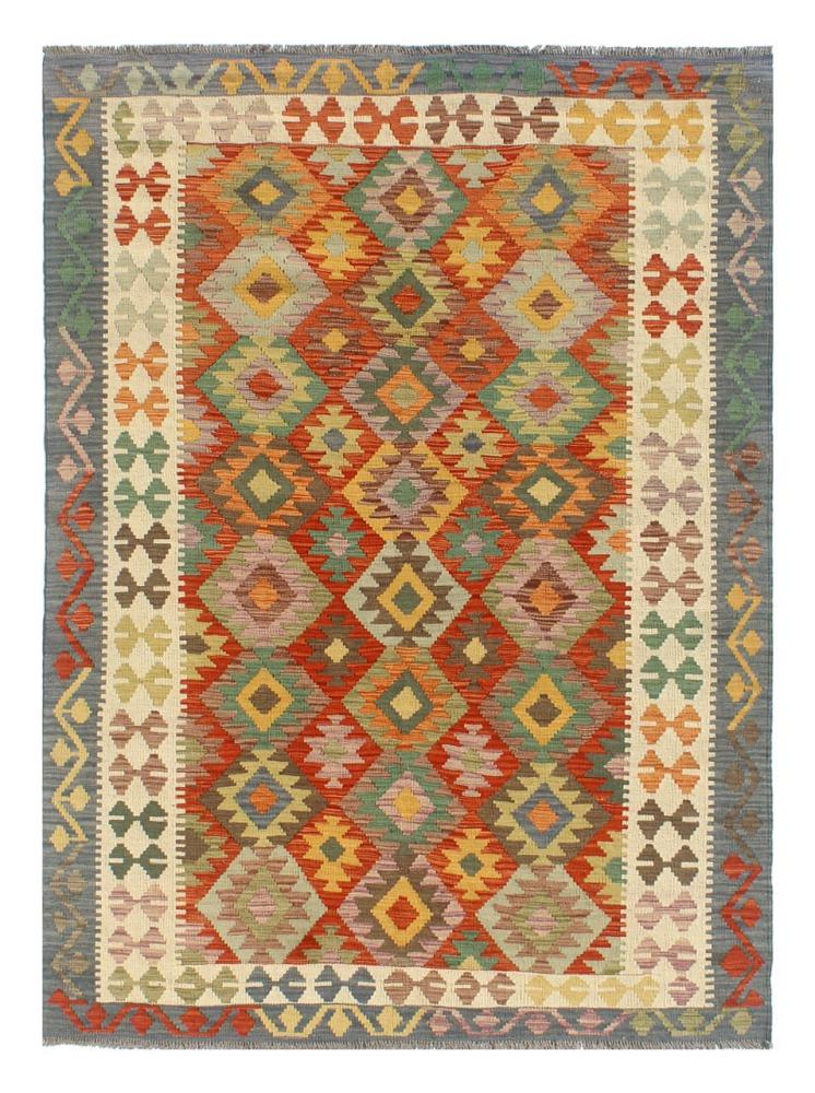 Afghan rug Kilim Afghan 8'3"x5'5" 8'3"x5'5", Persian Rug Woven by hand