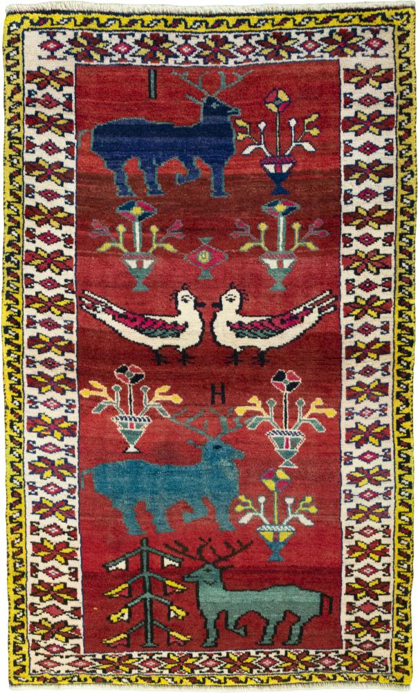Persian Rug Persian Gabbeh Ghashghai 176x109 176x109, Persian Rug Knotted by hand