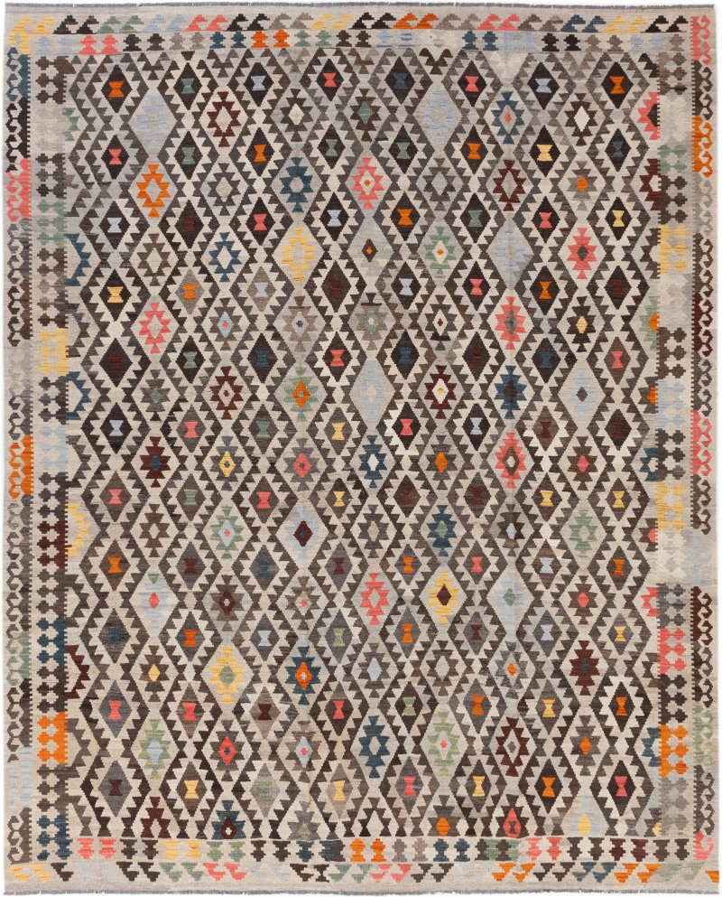 Afghanischer Teppich Kelim Afghan 386x317 386x317, Perserteppich Handgewebt