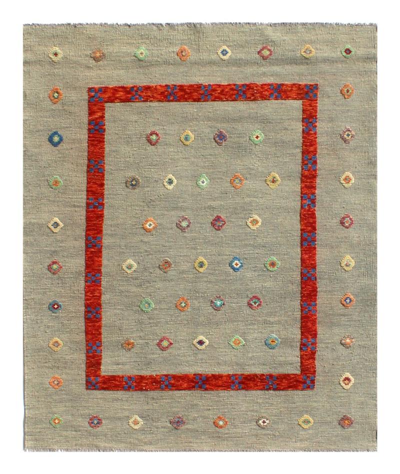 Alfombra afgana Kilim Afghan Nimbaft Edition 198x157 198x157, Alfombra persa Tejido a mano