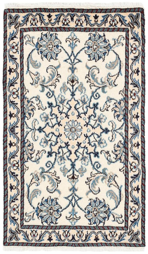 Persian Rug Nain 3'1"x1'11" 3'1"x1'11", Persian Rug Knotted by hand