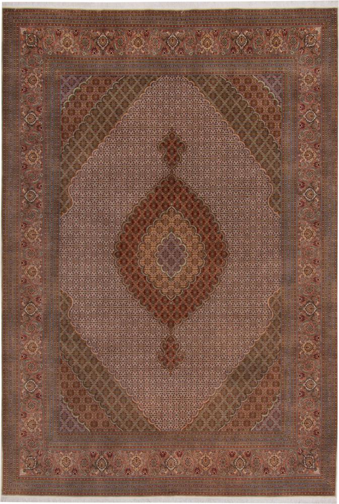 Tapis persan Tabriz 50Raj 343x250 343x250, Tapis persan Noué à la main