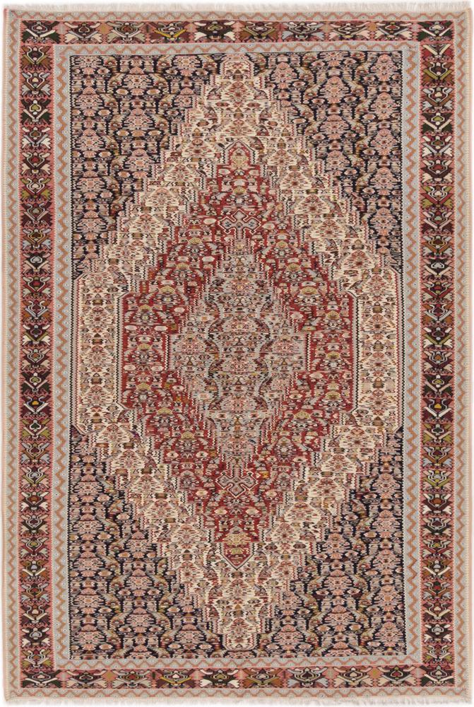 Tapete persa Kilim Senneh 289x197 289x197, Tapete persa Atado à mão