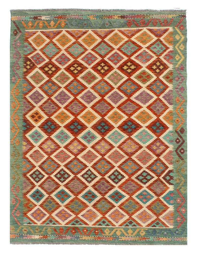 Afghan rug Kilim Afghan 8'0"x5'8" 8'0"x5'8", Persian Rug Woven by hand