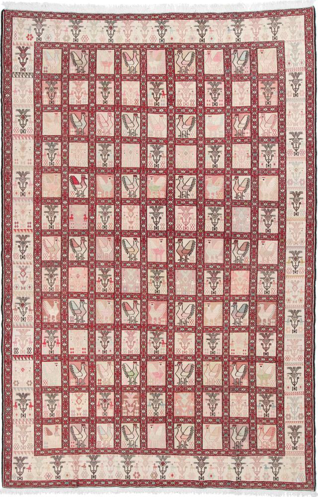 Persian Rug Kilim Ardebil Silk 10'0"x6'6" 10'0"x6'6", Persian Rug Knotted by hand