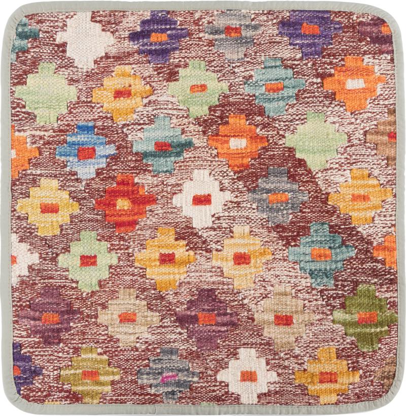 Afghanska mattan Kilim Afghan Kuddfodral 45x45 45x45, Persisk matta Knuten för hand