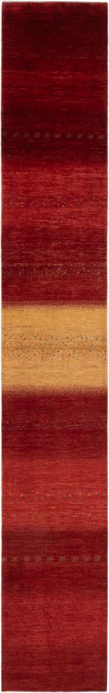 Persian Rug Persian Gabbeh Loribaft Atash 17'8"x2'9" 17'8"x2'9", Persian Rug Knotted by hand
