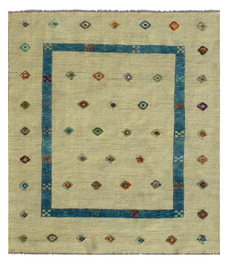 Alfombra afgana Kilim Afghan Nimbaft Edition 185x151 185x151, Alfombra persa Tejido a mano