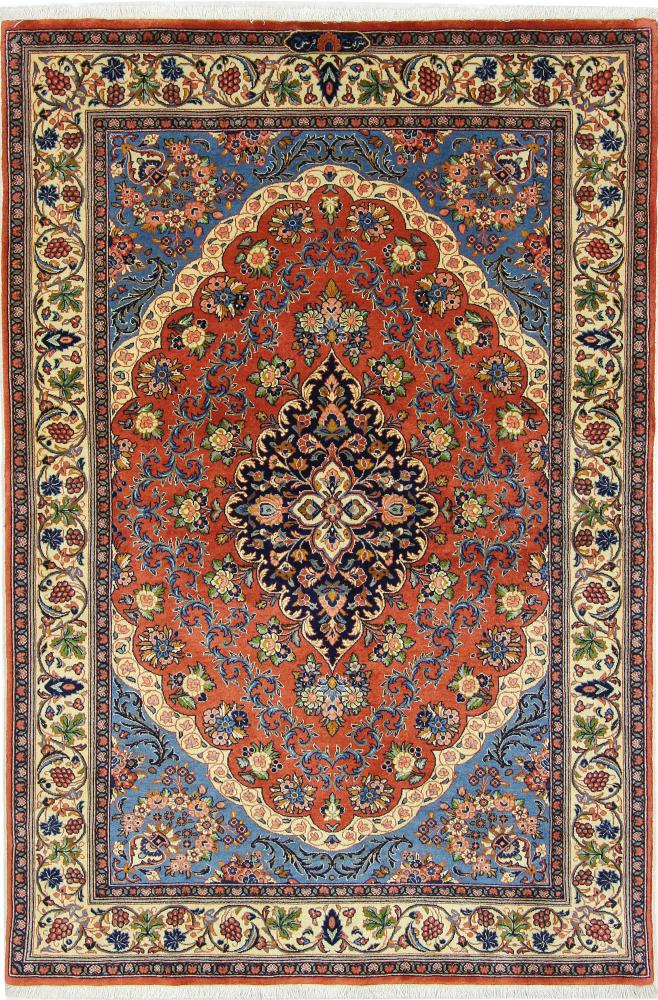 Persian Rug Qum Kork 209x137 209x137, Persian Rug Knotted by hand