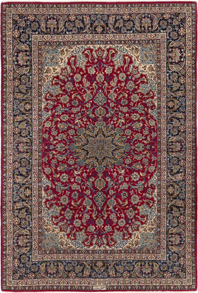 Persian Rug Isfahan Silk Warp Ghafari 234x158 234x158, Persian Rug Knotted by hand