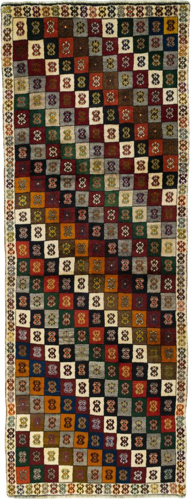 Tapis persan Persan Gabbeh Ghashghai 301x114 301x114, Tapis persan Noué à la main
