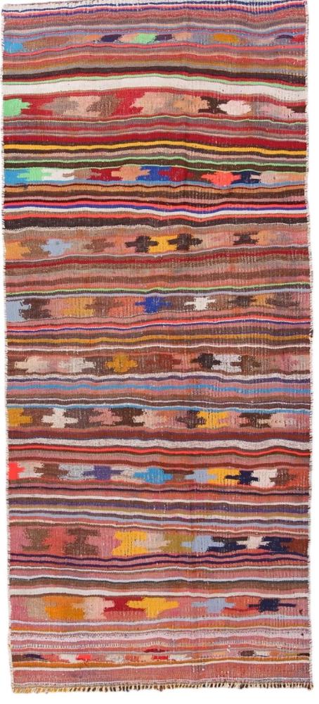 Persisk tæppe Kelim Fars Antikke 299x134 299x134, Persisk tæppe Håndvævet