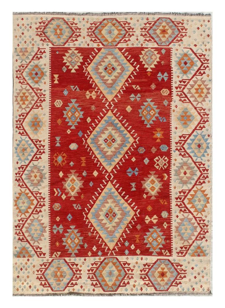 Afghan rug Kilim Afghan 8'3"x5'10" 8'3"x5'10", Persian Rug Woven by hand