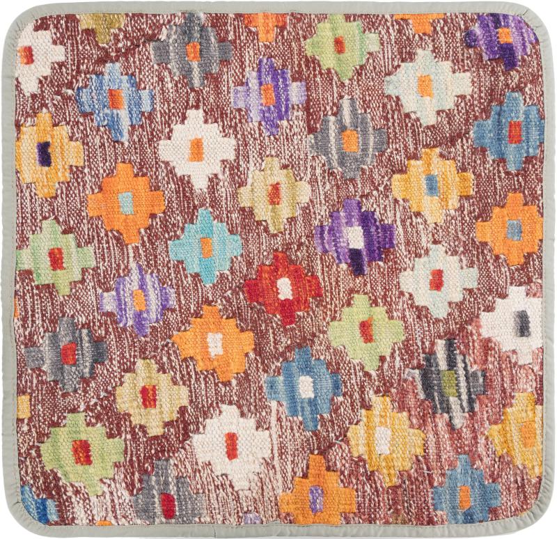 Afghanischer Teppich Kelim Afghan Kissenbezug 1'6"x1'6" 1'6"x1'6", Perserteppich Handgeknüpft