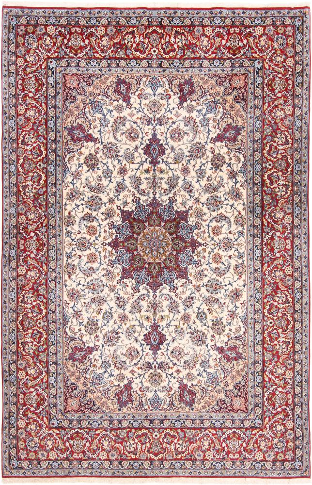 Tapete persa Isfahan Fio de Seda 235x155 235x155, Tapete persa Atado à mão