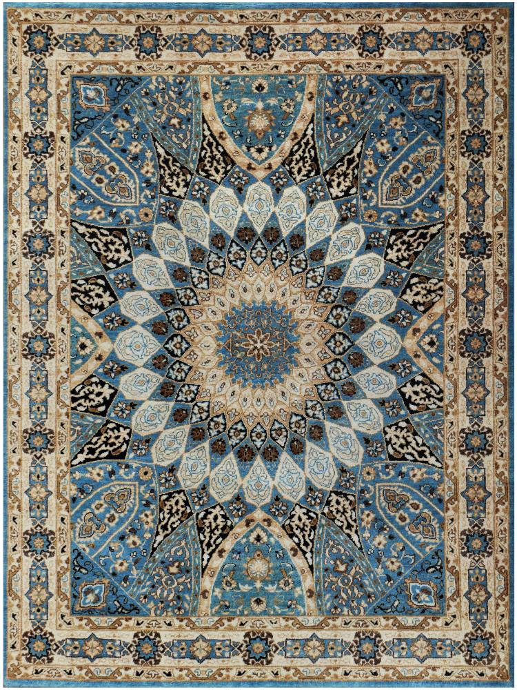 Alfombra india Sadraa 216x174 216x174, Alfombra persa Hecho a mano