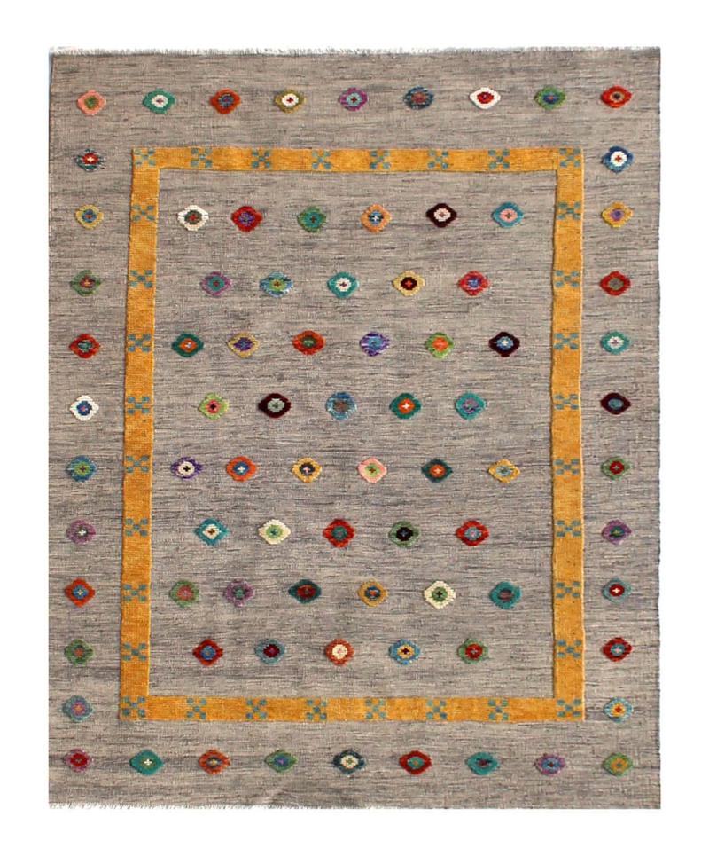 Alfombra afgana Kilim Afghan Nimbaft Edition 198x154 198x154, Alfombra persa Tejido a mano