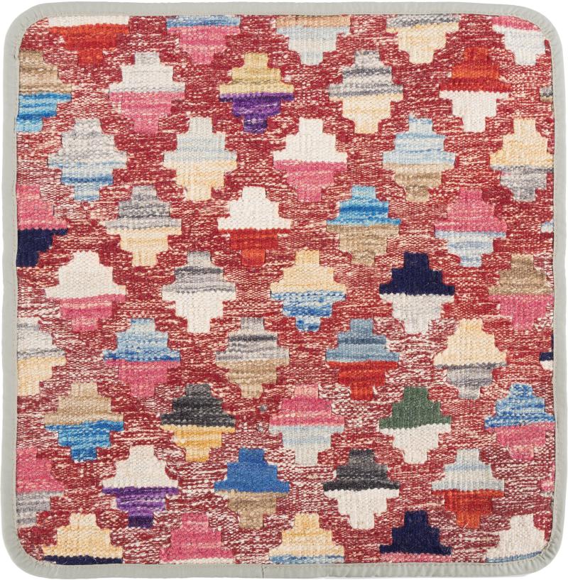 Afghanska mattan Kilim Afghan Kuddfodral 45x45 45x45, Persisk matta Knuten för hand