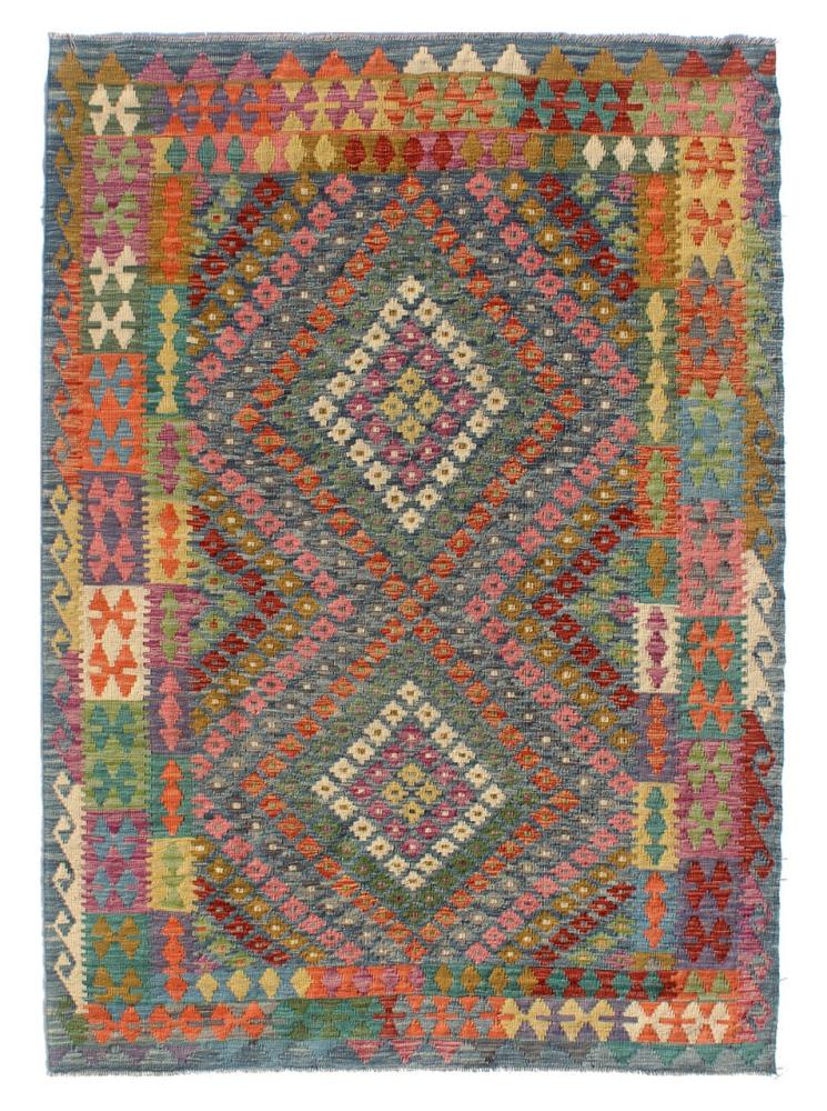 Afghan rug Kilim Afghan 7'10"x5'10" 7'10"x5'10", Persian Rug Woven by hand