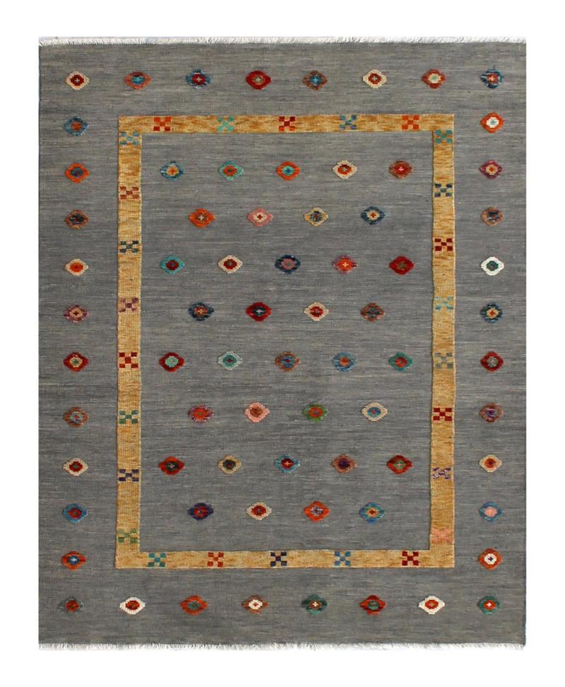 Alfombra afgana Kilim Afghan Nimbaft Edition 199x152 199x152, Alfombra persa Tejido a mano