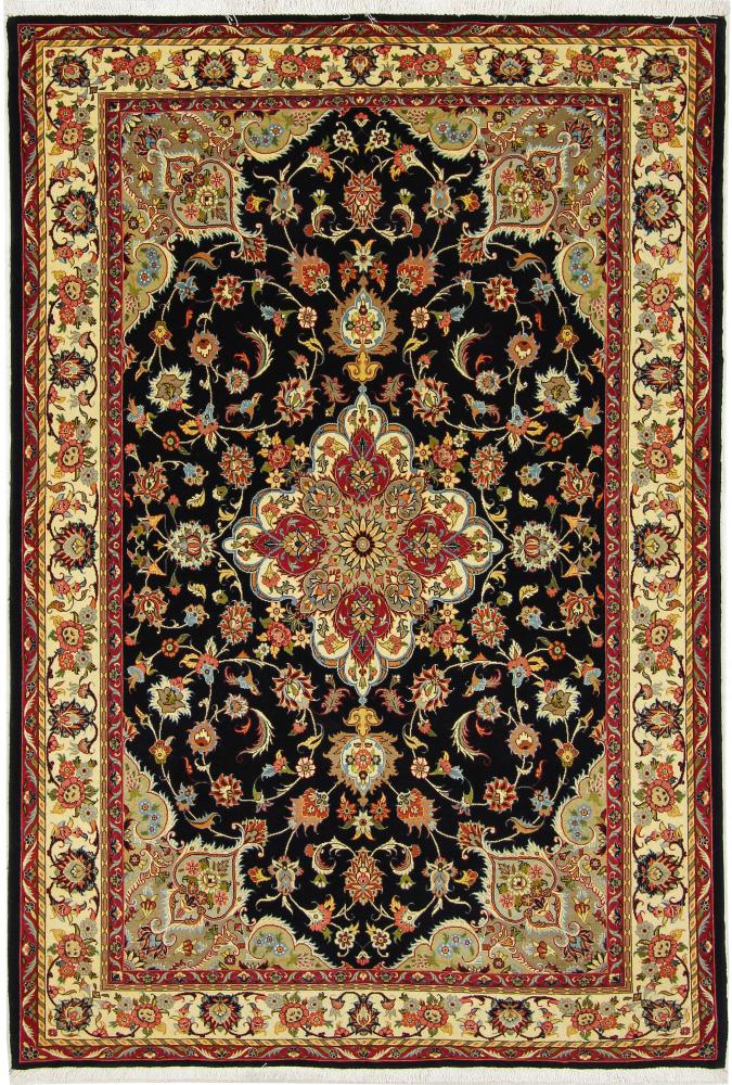 Tapete persa Tabriz 50Raj 204x143 204x143, Tapete persa Atado à mão