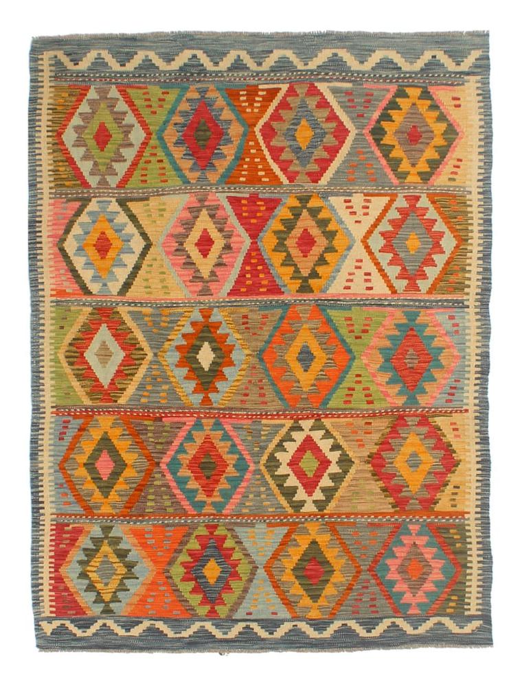 Afghan rug Kilim Afghan 6'6"x5'0" 6'6"x5'0", Persian Rug Woven by hand