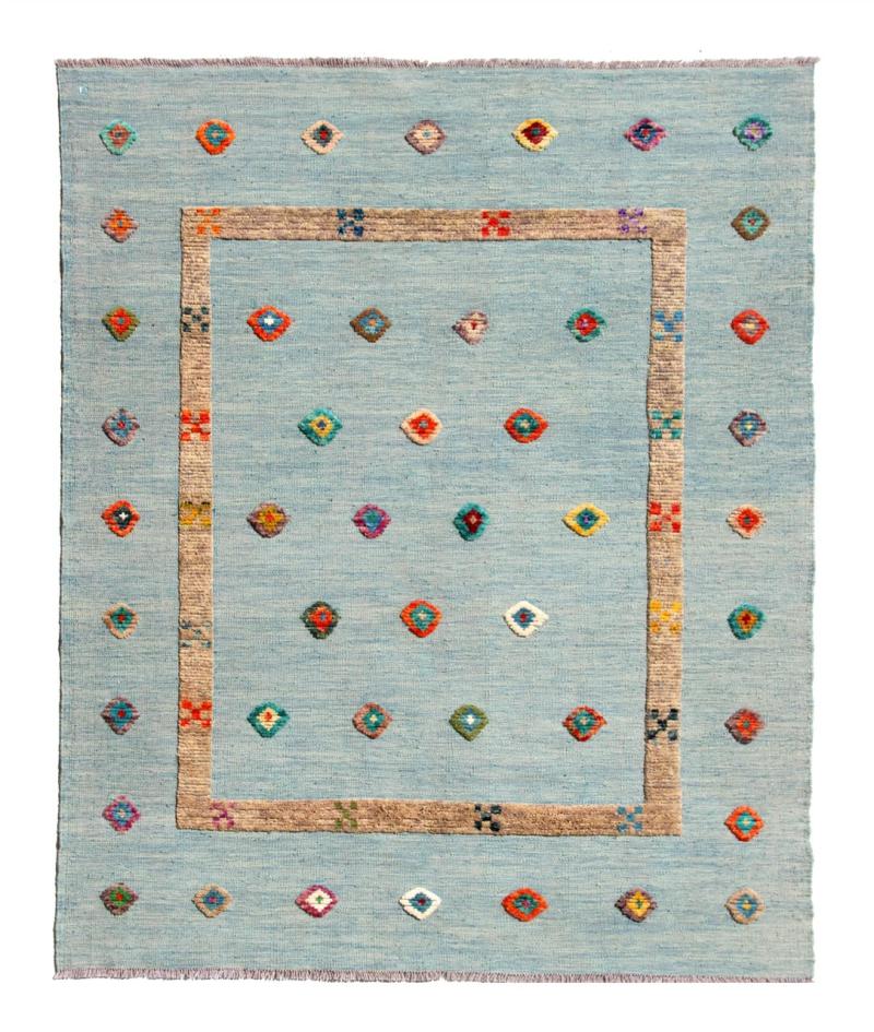 Alfombra afgana Kilim Afghan Nimbaft Edition 193x148 193x148, Alfombra persa Tejido a mano