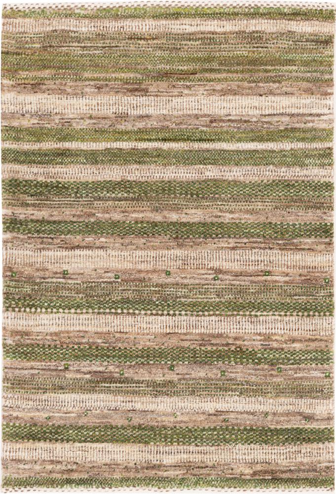 Tapete persa Persa Gabbeh Loribaft Tabiibaft 86x59 86x59, Tapete persa Atado à mão