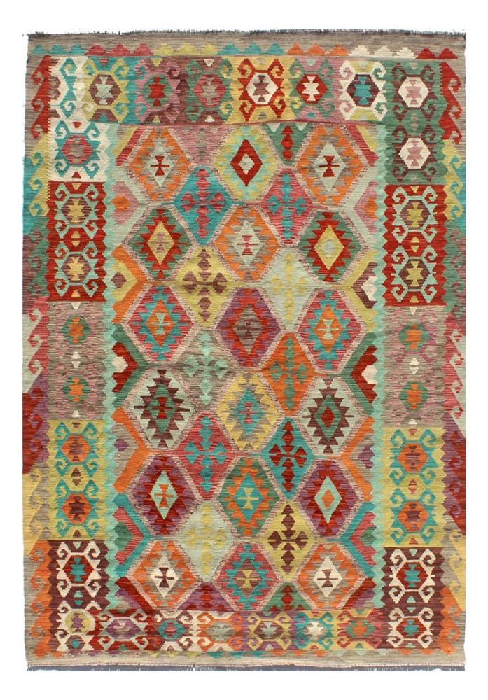 Afghan rug Kilim Afghan 8'2"x5'9" 8'2"x5'9", Persian Rug Woven by hand