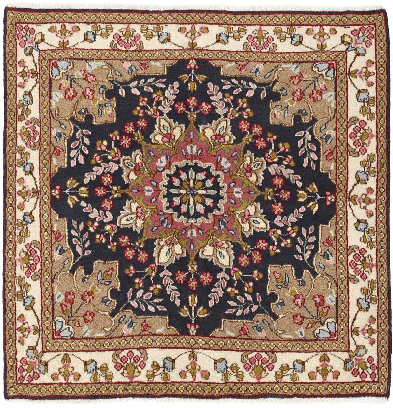 Tappeto persiano Kerman 139x142 139x142, Tappeto persiano Annodato a mano