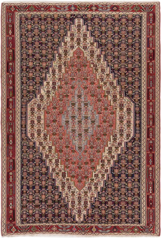 Tapete persa Kilim Senneh 289x199 289x199, Tapete persa Atado à mão