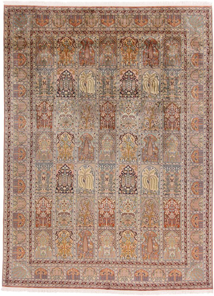 Tappeto indiano Cachemire di Seta 331x244 331x244, Tappeto persiano Annodato a mano