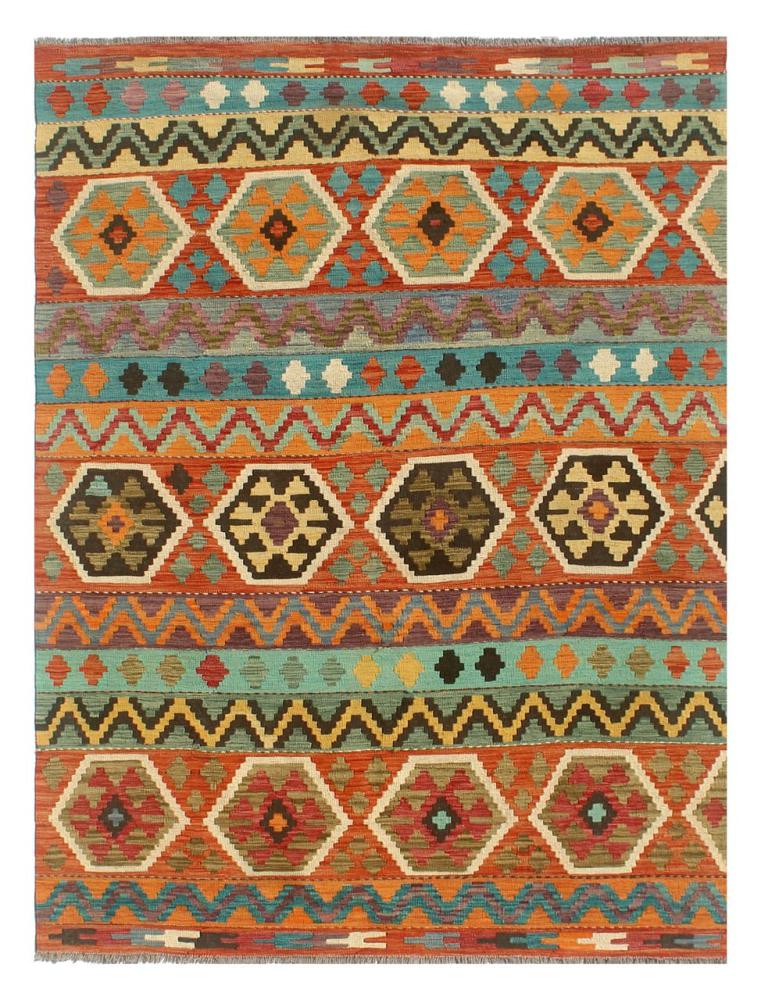 Afghan rug Kilim Afghan 8'1"x5'6" 8'1"x5'6", Persian Rug Woven by hand