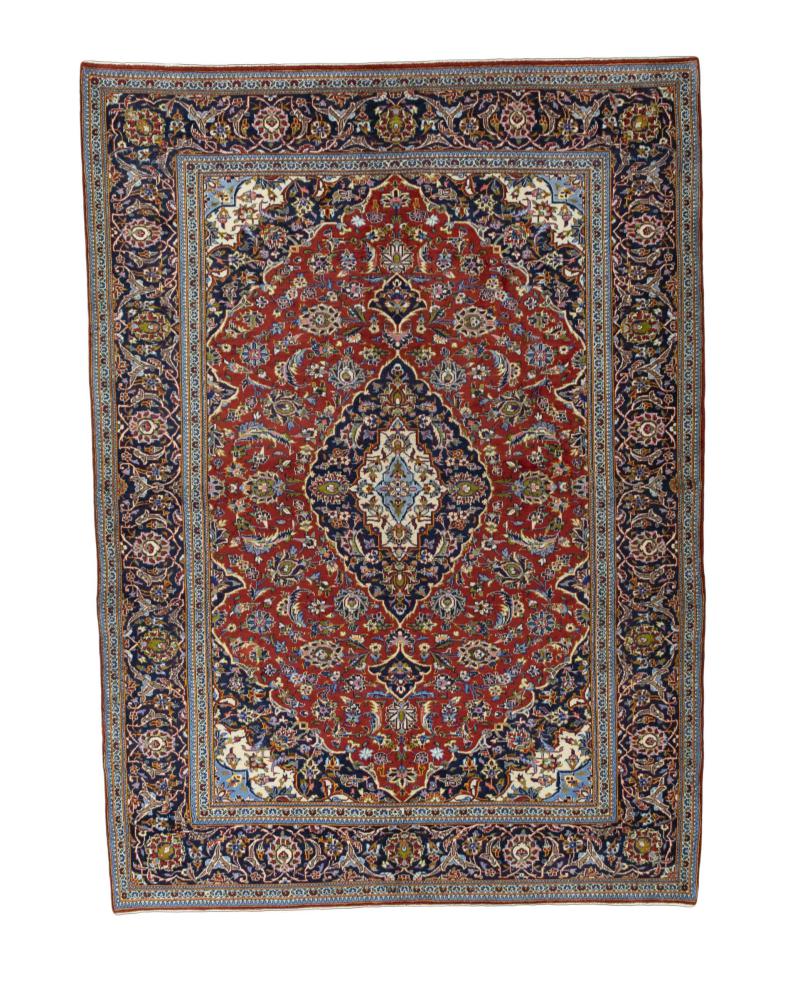 Tapete persa Keshan 291x209 291x209, Tapete persa Atado à mão