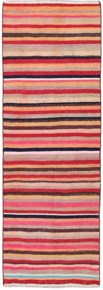 Perserteppich Kelim Fars Antik 9'3"x3'4" 9'3"x3'4", Perserteppich Handgewebt