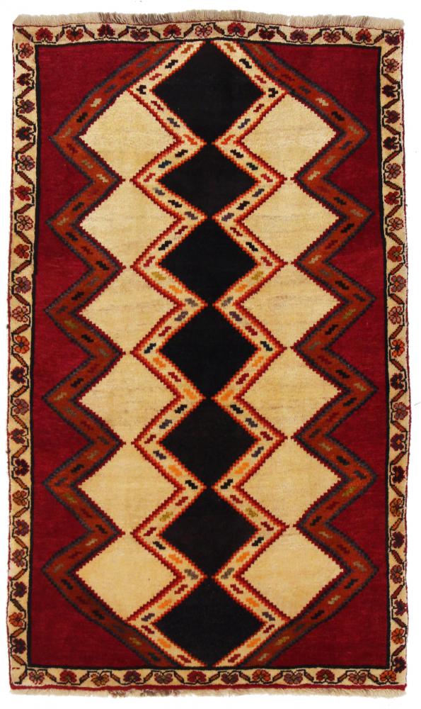 Tapete persa Ghashghai 157x95 157x95, Tapete persa Atado à mão