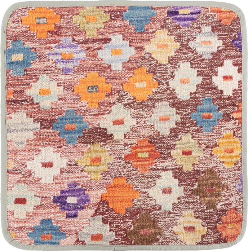 Afghanischer Teppich Kelim Afghan Kissenbezug 45x45 45x45, Perserteppich Handgeknüpft