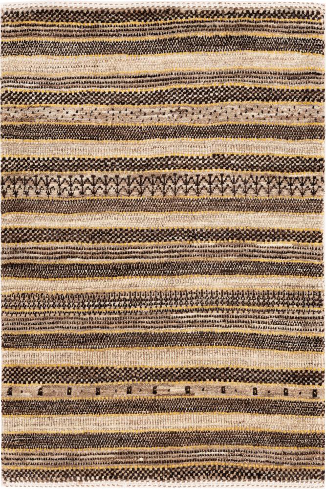 Tapete persa Persa Gabbeh Loribaft Tabiibaft 91x63 91x63, Tapete persa Atado à mão