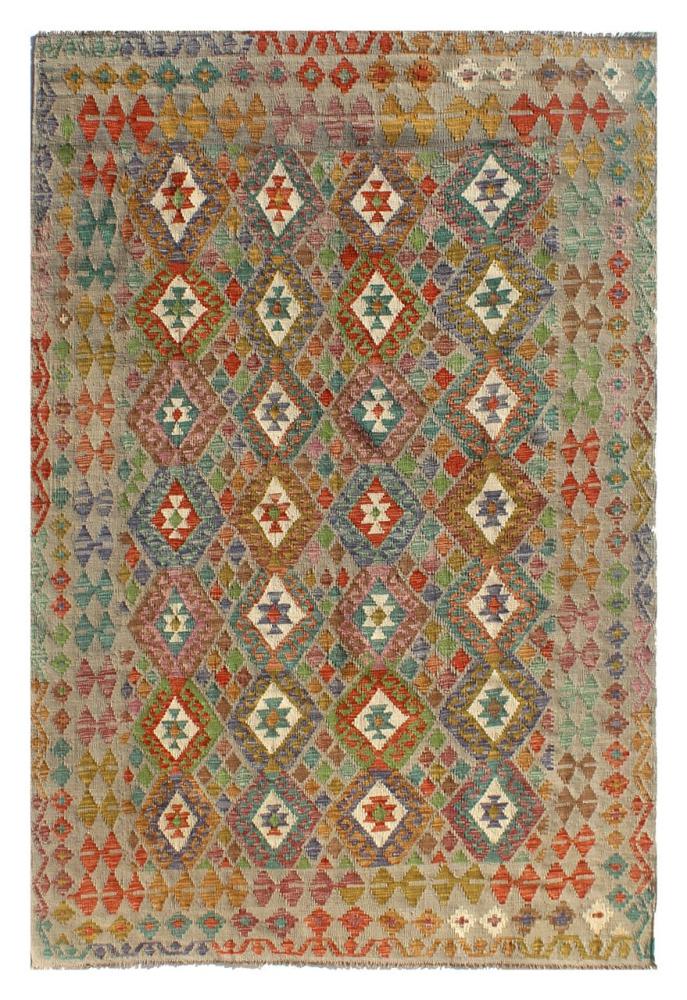 Afghan rug Kilim Afghan 9'9"x6'7" 9'9"x6'7", Persian Rug Woven by hand