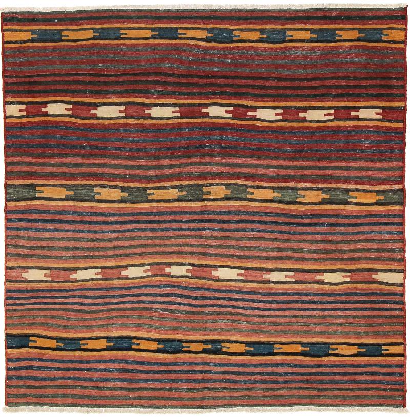 Persisk tæppe Kelim Fars 153x154 153x154, Persisk tæppe Håndvævet