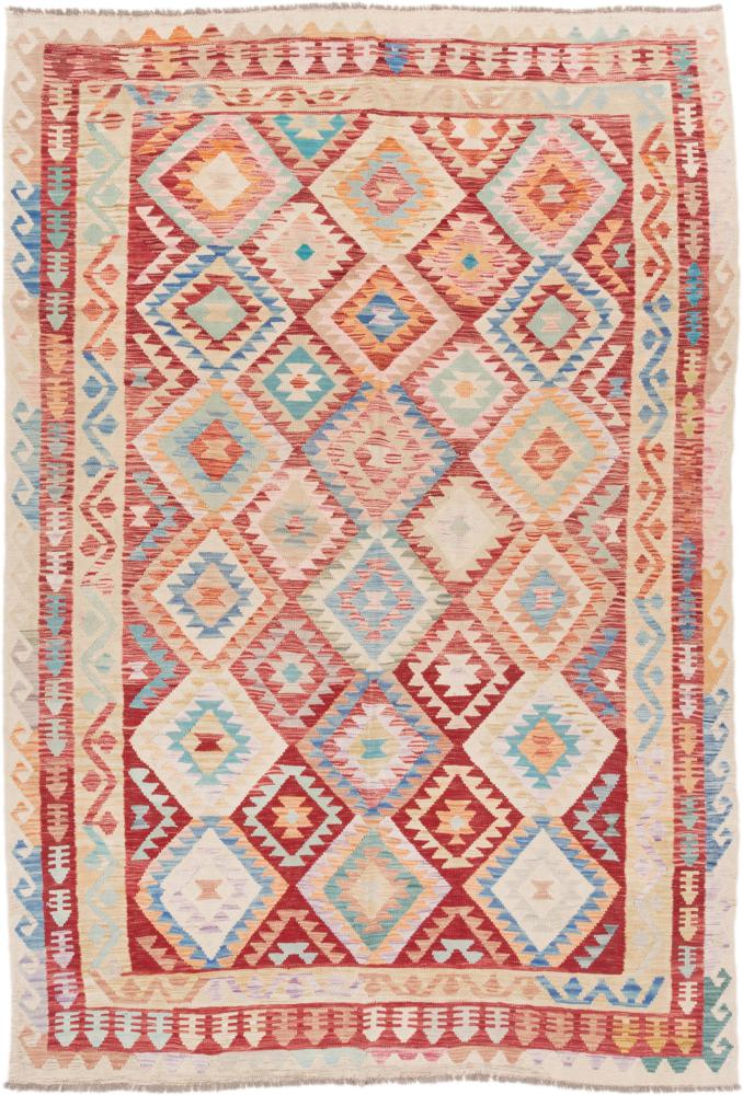 Tapete afegão Kilim Afegão 290x203 290x203, Tapete persa Tecido à mão