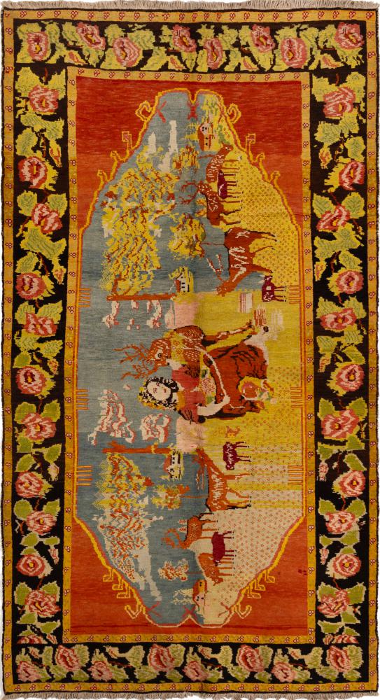 Russisch tapijt Kazak 270x148 270x148, Perzisch tapijt Handgeknoopte