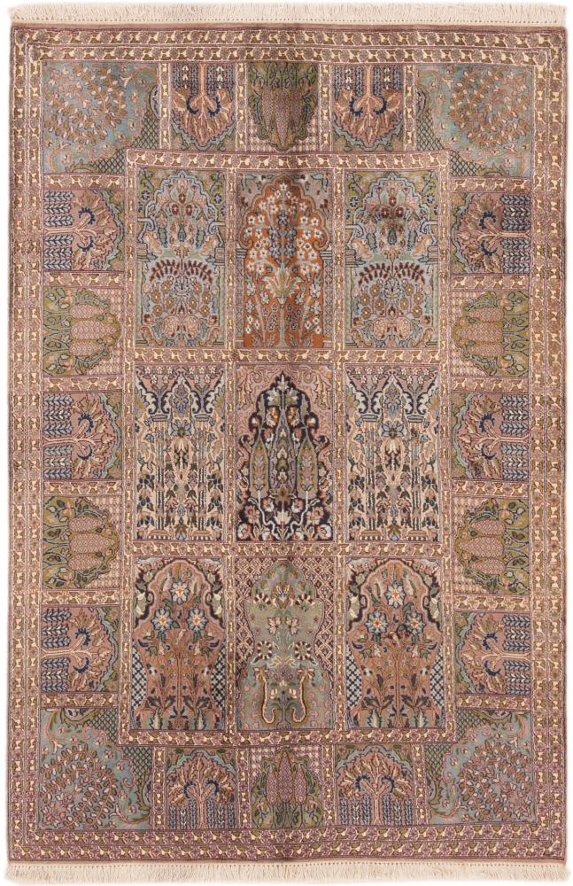 Indiaas tapijt Kasjmier Zijde 186x123 186x123, Perzisch tapijt Handgeknoopte